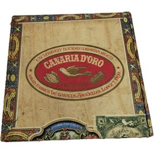Canaria D’ Oro Vintage Cigar Box Dominican Republic Empty